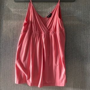 Coral colored flowy tank top!
